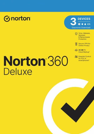 Norton 360 Deluxe EU Key (1 Jahr / 3 Geräte) + 25 GB Cloud-Speicher