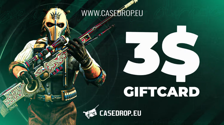 Casedrop.eu Geschenkkarte 3 USD P-Card CD Key