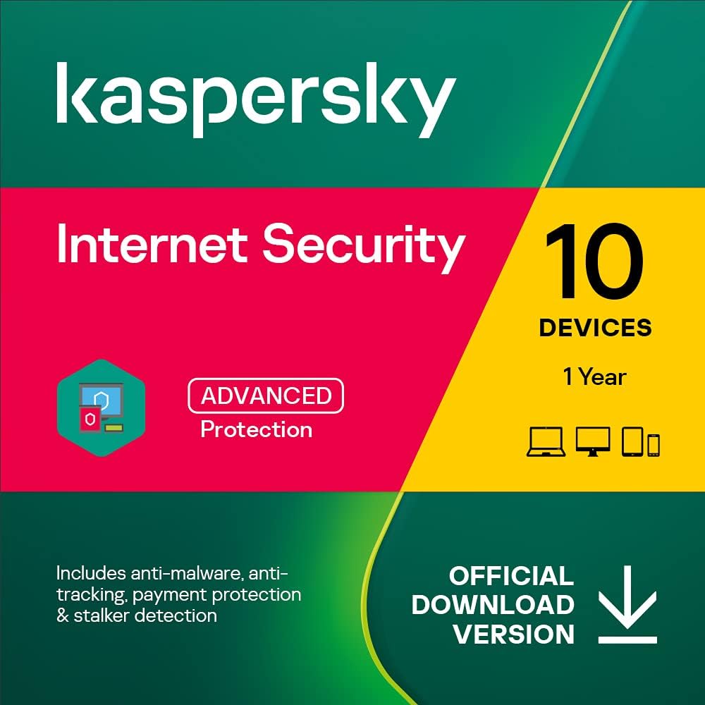 Kaspersky Internet Security 2023 EU Key (1 Jahr / 10 Geräte)