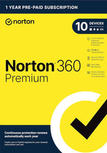 Norton 360 Premium 2024 LATAM Key (1 Jahr / 10 Geräte) + 75 GB Cloud-Speicher + VPN