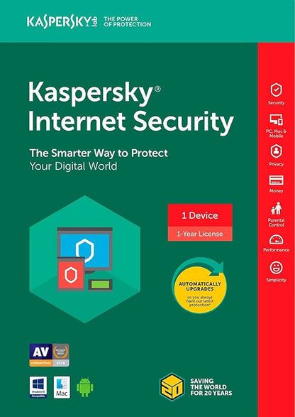 Kaspersky Internet Security 2024 Schlüssel (1 Jahr / 1 PC)