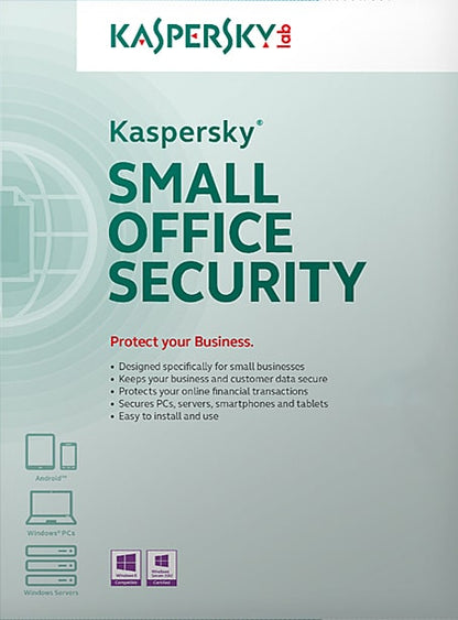 Kaspersky Small Office Security (5 PCs / 1 Server / 5 Mobilgeräte / 1 Jahr)