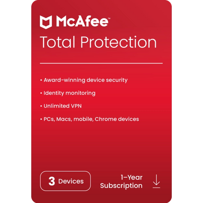 McAfee Total Protection 2024 Key (3 Years / 1 Device)