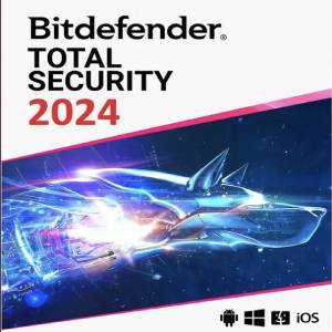 Bitdefender Total Security 2024 EU Key (1 Jahr / 3 Geräte)