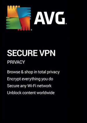 AVG Secure VPN-Schlüssel (2 Jahre / 10 Geräte)