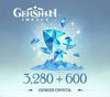 Genshin Impact - 3.280 + 600 Genesis-Kristalle Reidos-Gutschein