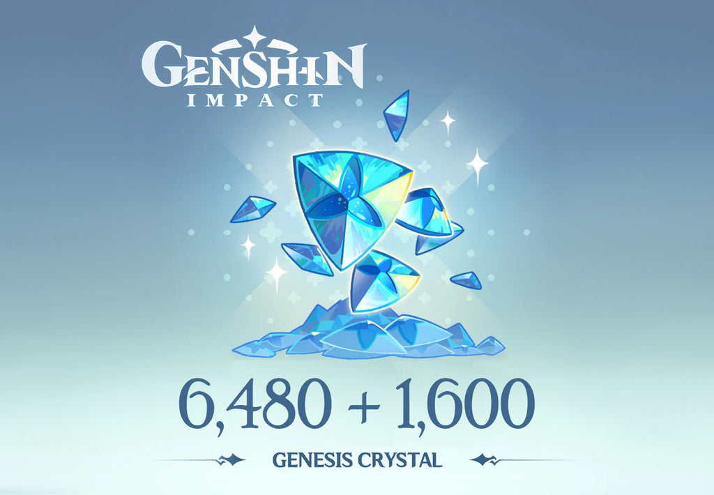 Genshin Impact - 6.480 + 1.600 Genesis-Kristalle Reidos-Gutschein