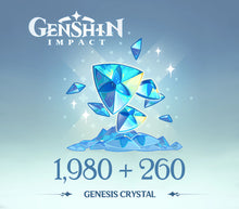 Genshin Impact - 1.980 + 260 Genesis-Kristalle Reidos-Gutschein