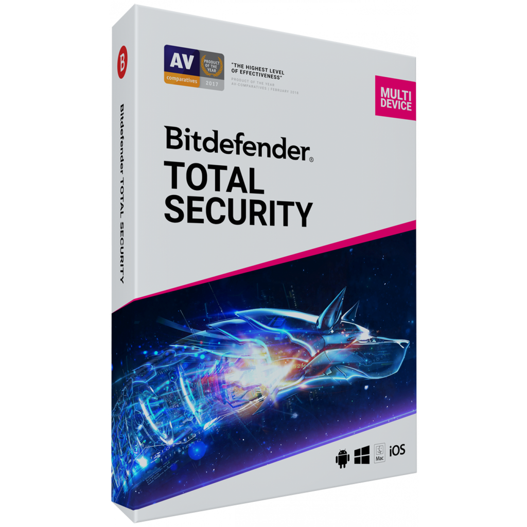 Bitdefender Total Security 2020 - 2019 Key - 5 Geräte, 90 Tage - RoyalKey