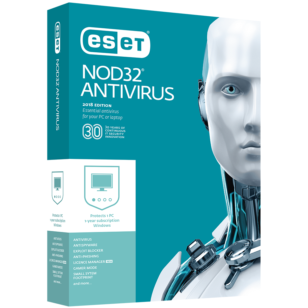 Eset NOD32 Antivirus 180 Tage 1 PC Global Key